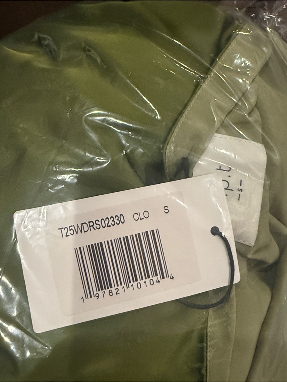 Olive Green Halter Satin Maxi Dress - Picture 5 of 6